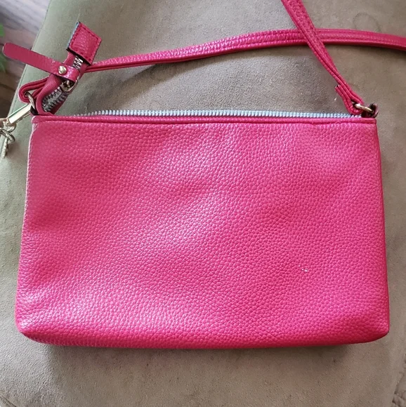 Nanette Lepore Pink Crossbody Bag with Luxurious Texture - Picture 2 of 8